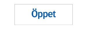 Ordningsskylt Öppet