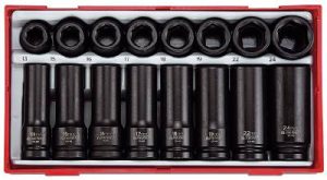 16 delars Krafthylssats med 1/2" fyrkantsfäste Teng Tools TT9120D-TT9120DN