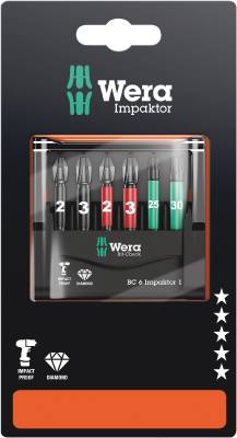 Bitssats Wera Bit-Check 6 Impaktor 1