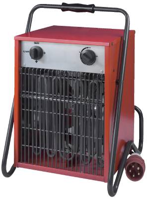 Byggvärmefläkt 5 kW, 9 kW