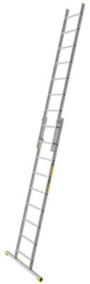 2-delad utskjutsstege PROF W.steps Ladders