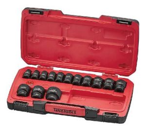 18 delars krafthylssats med 1/2" fyrkantsfäste Teng Tools T9218AF