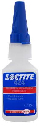 Snabblim Plast Gummi Loctite 424