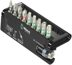 Bitskassett - med rostfria bits Wera BC 10/9 SB
