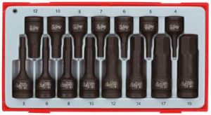 15 delars Krafthylsbitssats (insex) för inv. sexkanthål Teng Tools TT9015HX