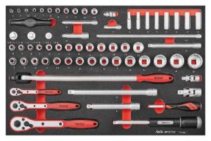 Hylsnyckelsats med 67 delar (1/4”, 3/8” och 1/2”) TengTools TTESK67