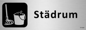 Trivselskylt Unigraphics Städrum