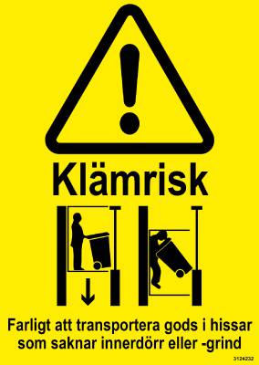 Dekal Unigraphics Klämrisk hiss