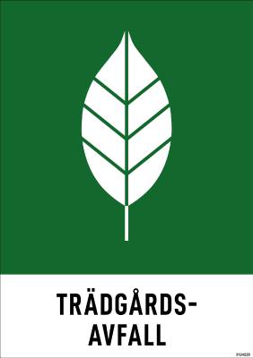 Miljödekal Unigraphics Trädgårdsavfall
