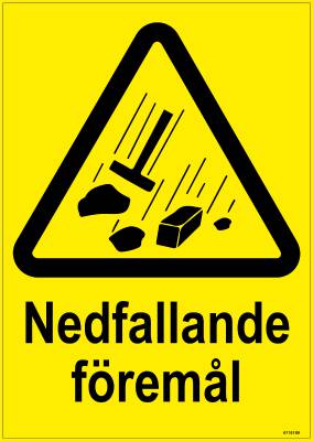 Varningsskylt Unigraphics Nedfallande föremål