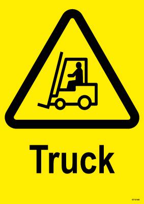 Varningsskylt Unigraphics Truck
