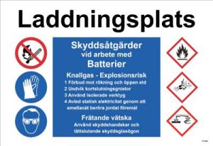 Påbudsskylt Unigraphics Laddningsplats