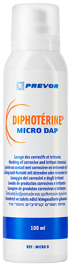 Steriliserad spray Diphoterine Micro-Mini MC