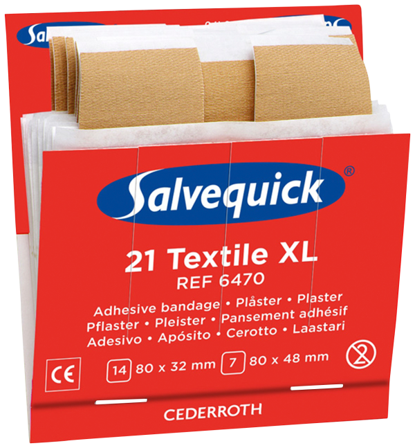 Textilplåster Salvequick Extra stora