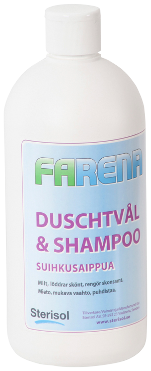 Duschtvål och schampo Farena 4804, 4806
