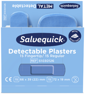 Fingertopp/regular Plåster Salvequick 6754 detekterbart
