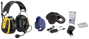 Wireless Phone Headset 3M Peltor WS Alert XPI med mobil applikation - hjässbygel inkl. batteri och laddare