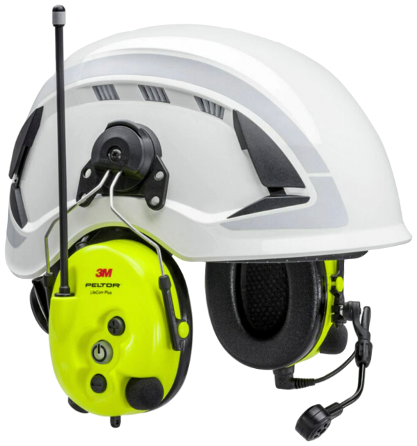 Hörselkåpa 3M Peltor Hjälmfäste Litecom Plus PMR 446