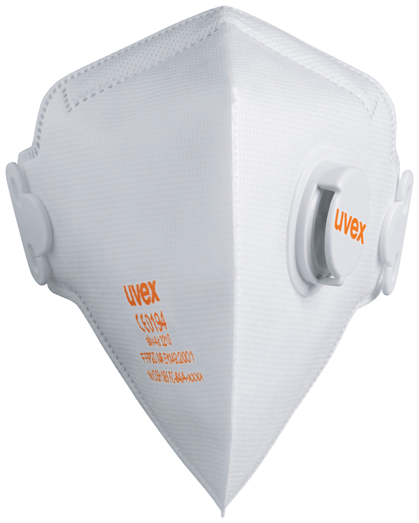 Filtrerande halvmask vikbar med ventil Uvex 3210 FFP2
