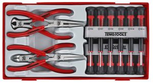 16 delars Finmekanikermejslar och tänger i sats Teng Tools TTMI16