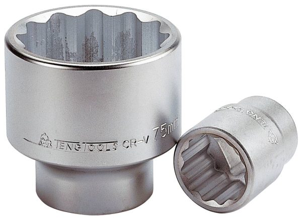 Hylsa. Med 1" fyrkantsfäste. Teng Tools M110536 / M110580