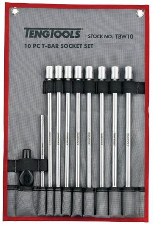 3/8'' hylssats med T-handtag. Teng Tools TBW10
