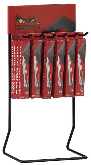 Brytbladsknivar i display Teng Tools DIS-710F