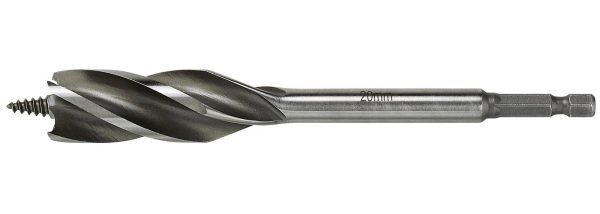 Träspiralborr med fyra sidoskär - 1/4'' eller 3/8''-sexkantsfäste Luna