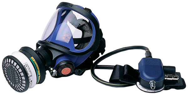 Tryckluftsmatad helmask Sundström SR 200 Airline med filter back-up