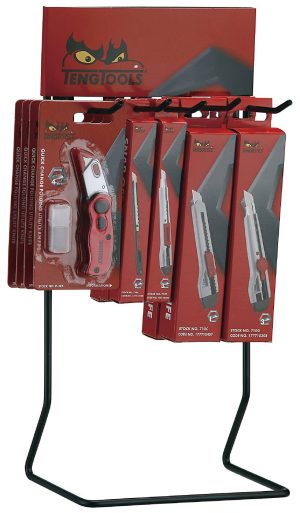 Brytbladsknivar i display Teng Tools DIS-KN60